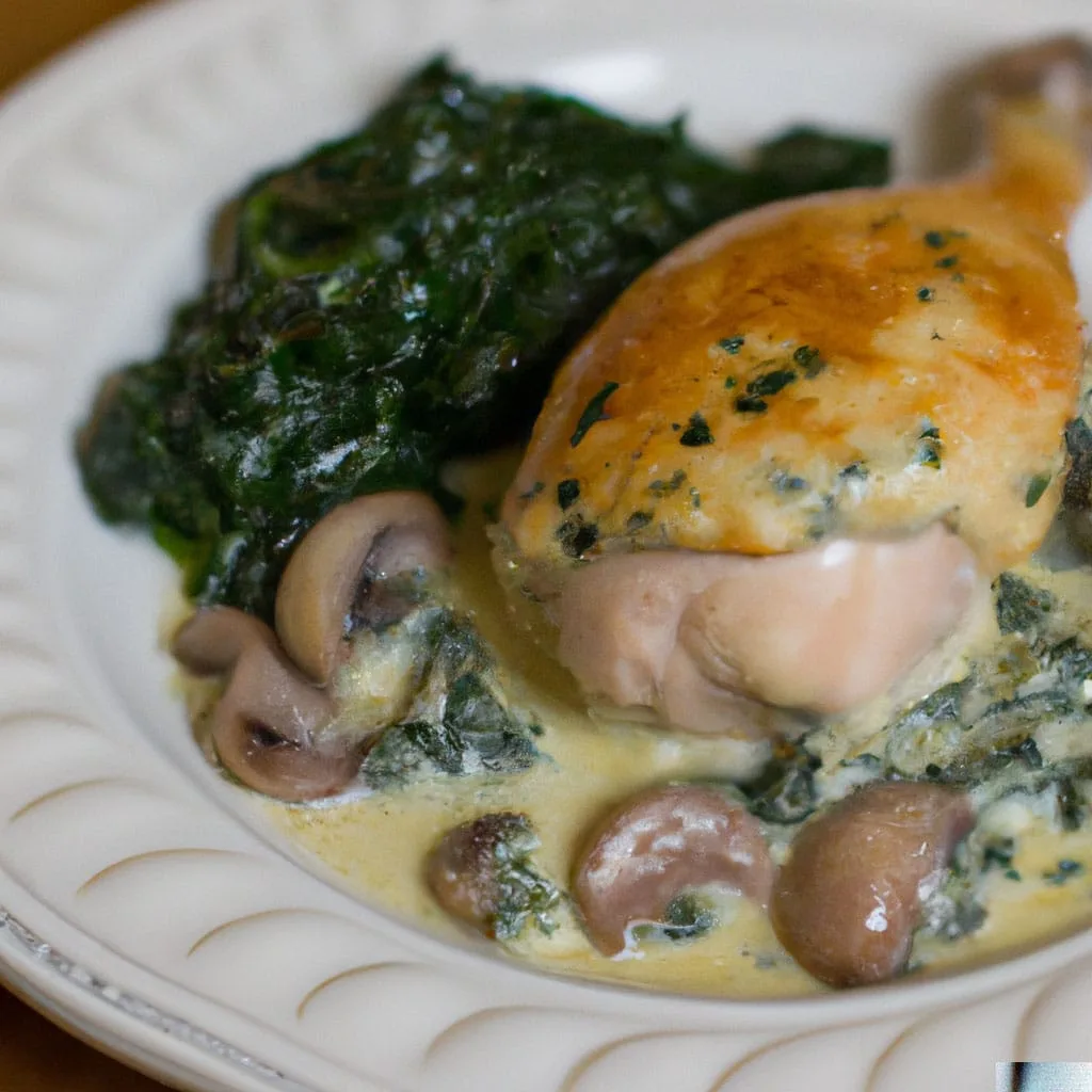 Creamy Mushroom and Spinach Stuffed Chicken Creamy Mushroom and Spinach Stuffed Chicken