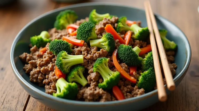 Ground Beef and Broccoli