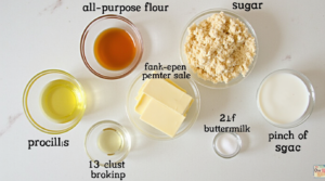 Ingredients for Small Batch Pancakes homemade pancake recipe