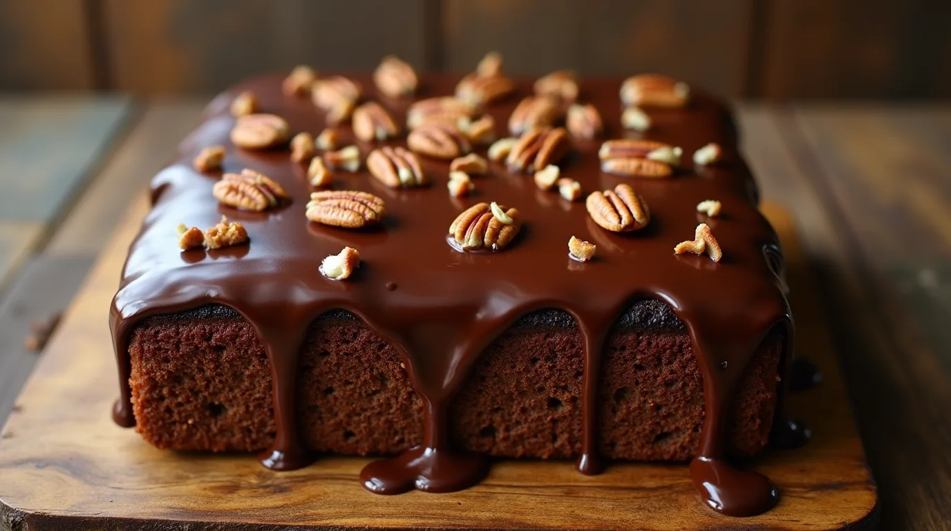 A rich and moist Texas Sheet Cake Recipe, perfect for any occasion!