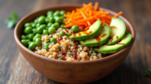 Edamame and Brown Rice Buddha Bowl