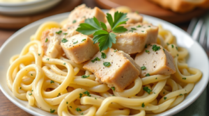 Italian Chicken Alfredo with Noodles