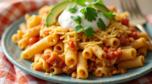 Mexican Chicken and Noodle Casserole 